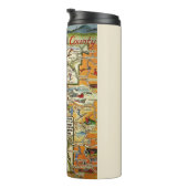 Vermont Vintag Map Thermosbecher (Nach rechts gedreht)