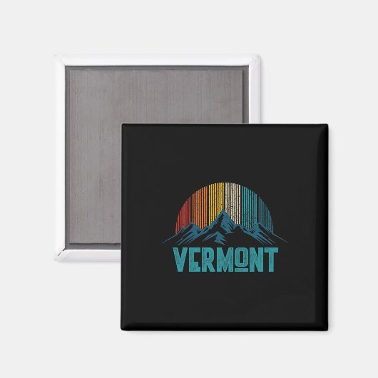 Vermont Vintag Souvenir Magnet (Vorderseite/Rückseite)