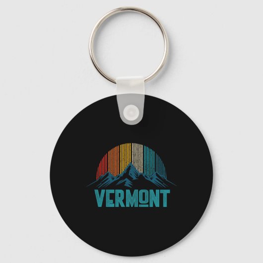 Vermont Vintag Souvenir Schlüsselanhänger (Vorderseite)