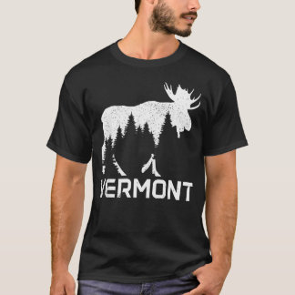 Vermont Vintage Pride Souvenir Elch Natur T-Shirt