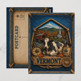 Vermont Vintage Travel Postkarte