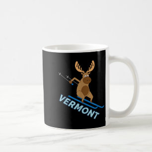 Vermont _ VT Skifahren Elche Winter Shirt Kaffeetasse