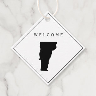 Vermont Welcome Bag Geschenktags für Hochzeitswoch Geschenkanhänger
