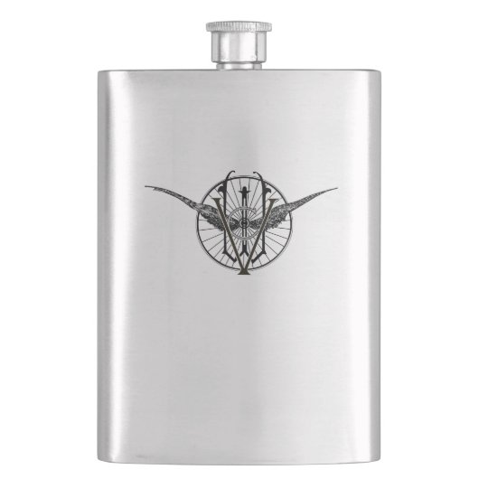 Vermont Wheel Club Flask Flachmann (Vorderseite)