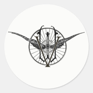 Vermont Wheel Club Logo-Aufkleber Runder Aufkleber