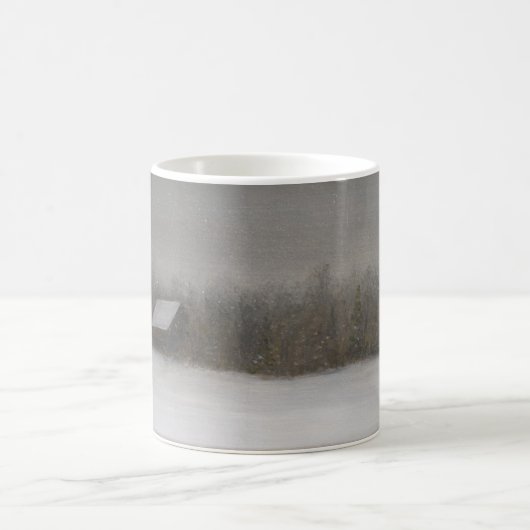 Vermont-Winter-Scheune Kaffeetasse (Mittel)