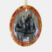 Vermont-Winter-Verzierung Keramik Ornament (Rechts)