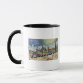Vermont (Winterlandschaft) - Große Briefmarkenszen Tasse (Links)