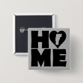 Vermont Zuhause Heart Staat Button Abzeichen Butto (Vorne & Hinten)