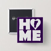 Vermont Zuhause Heart Staat Button Abzeichen Butto (Vorne & Hinten)
