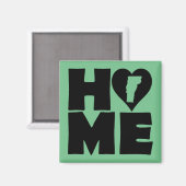 Vermont Zuhause Heart Staat Kühlschrankmagnet (Vorderseite/Rückseite)