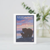 VermontBear und Cub Postkarte (Stehend Vorderseite)