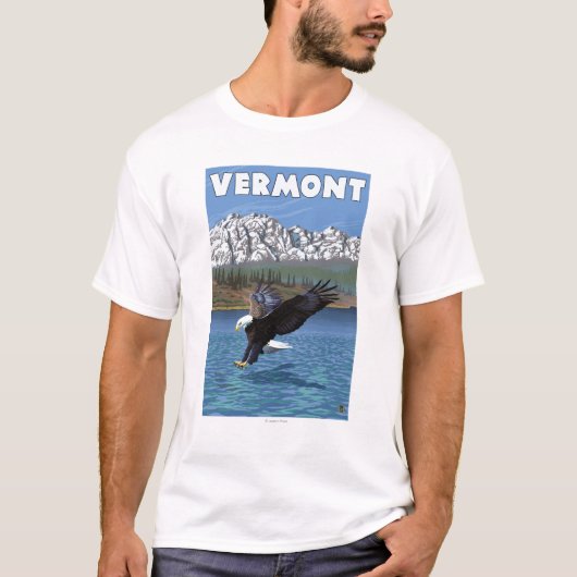 VermontEagle Fischen T-Shirt (Vorderseite)