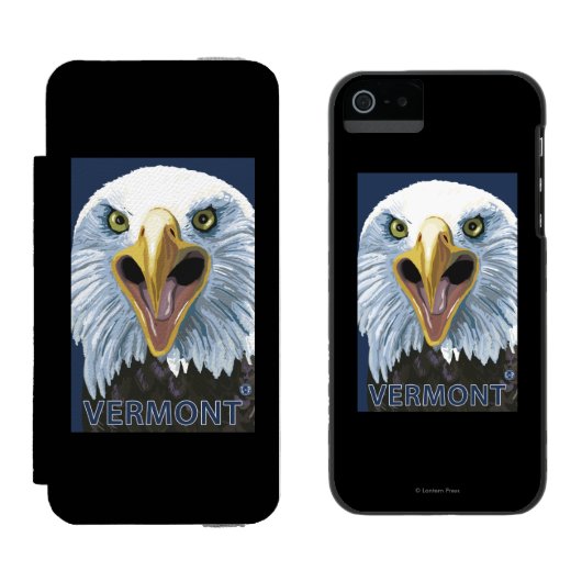 VermontEagle herauf nahes Incipio iPhone Geldbeutel-Hülle (Seite an Seite)