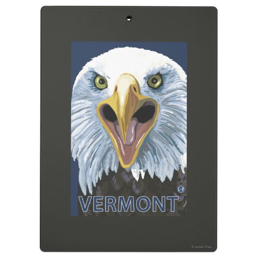 VermontEagle herauf nahes Klemmbrett (Rückseite)