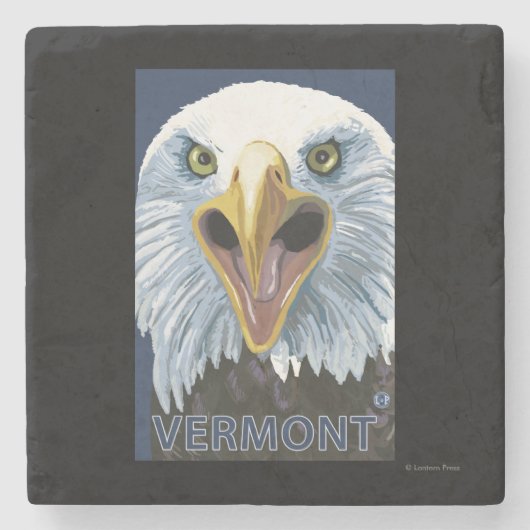 VermontEagle herauf nahes Steinuntersetzer (Vorderseite)