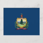 Vermonter Flag, Flagge von Vermont Postkarte (Vorderseite)