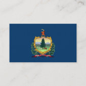 Vermonter Flag, Flagge von Vermont Visitenkarte (Vorderseite)