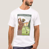 VermontGolfing Szene T-Shirt (Vorderseite)