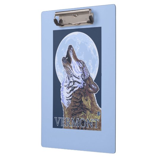 VermontHowling Wolf Klemmbrett (Links)