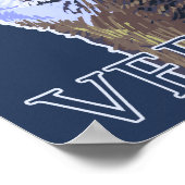 VermontHowling Wolf Poster (Ecke)