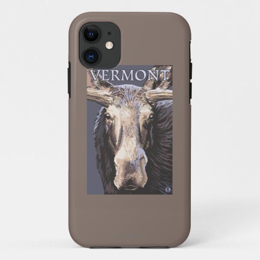VermontMoose herauf nahes Case-Mate iPhone Hülle (Rückseite)