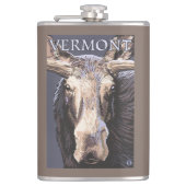 VermontMoose herauf nahes Flachmann (Vorderseite)