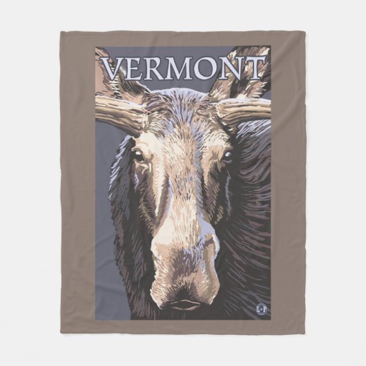 VermontMoose herauf nahes Fleecedecke (Vorderseite)