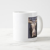 VermontMoose herauf nahes Jumbo-Tasse (Vorderseite Rechts)