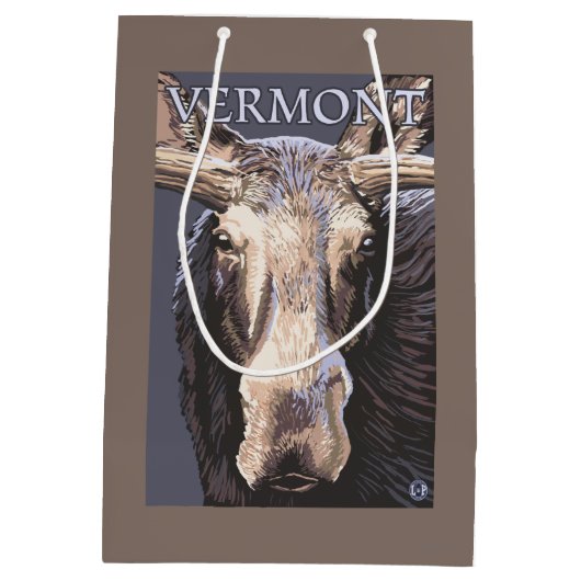 VermontMoose herauf nahes Mittlere Geschenktüte (Rückseite)