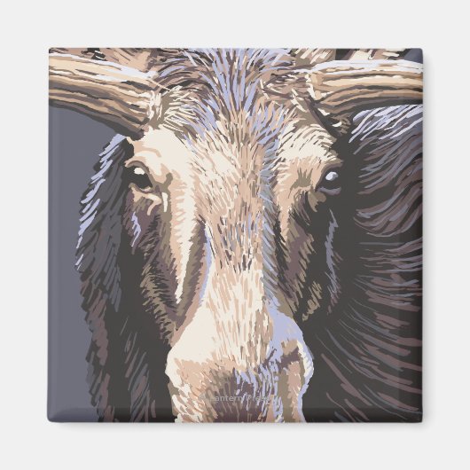 VermontMoose Up Nah Magnet (Vorne)