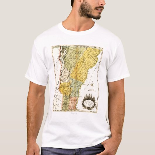 VermontPanoramic MapVermont T-Shirt (Vorderseite)