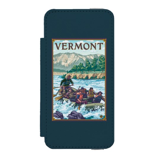 VermontRiver, das Szene flößt Incipio iPhone Geldbeutel-Hülle (Folio Vorderseite)