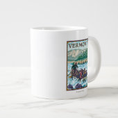 VermontRiver, das Szene flößt Jumbo-Tasse (Vorderseite Rechts)