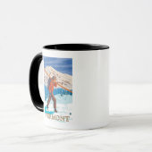 VermontSkier Carry Skis Tasse (Vorderseite Links)