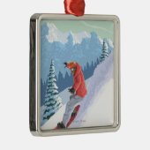 VermontSnowboarder Szene Ornament Aus Metall (Rechts)