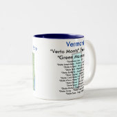 Vermontsymbole u. -karte zweifarbige tasse (VorderseiteRechts)