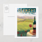 VermontWeinlandschaft Postkarte (Vorne/Hinten)