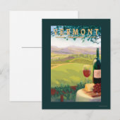 VermontWeinlandschaft Postkarte (Vorne/Hinten)