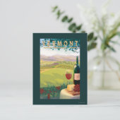 VermontWeinlandschaft Postkarte (Stehend Vorderseite)