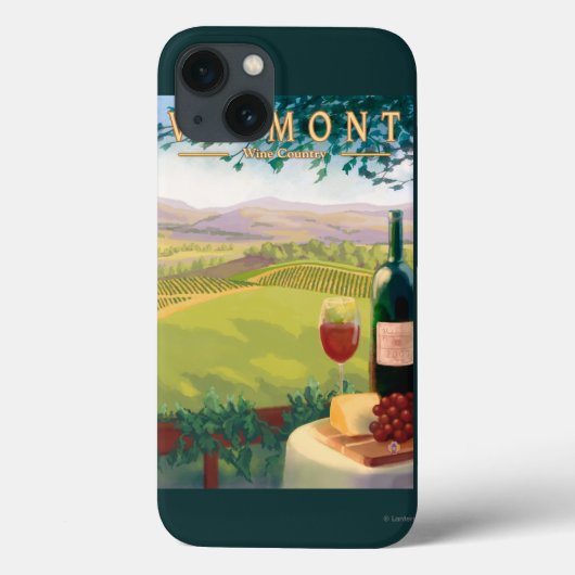 VermontWine Land-Szene Case-Mate iPhone Hülle (Rückseite)
