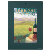 VermontWine Land-Szene Klemmbrett (Rückseite)