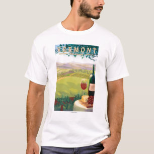 VermontWine Land-Szene T-Shirt