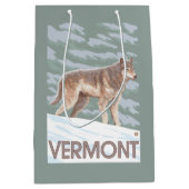 VermontWolf Szene Mittlere Geschenktüte (Vorderseite)