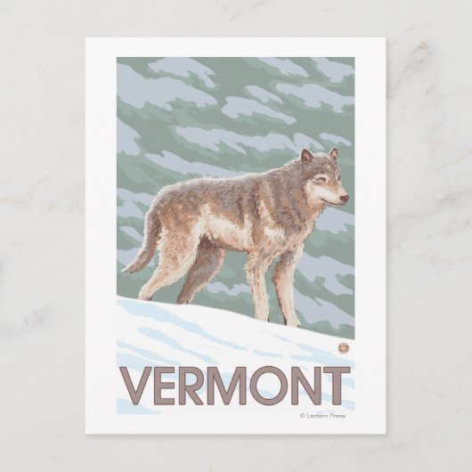 VermontWolf Szene Postkarte (Vorderseite)