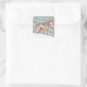 VermontWolf Szene Quadratischer Aufkleber (Tasche)
