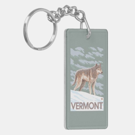 VermontWolf Szene Schlüsselanhänger (Vorderseite links)