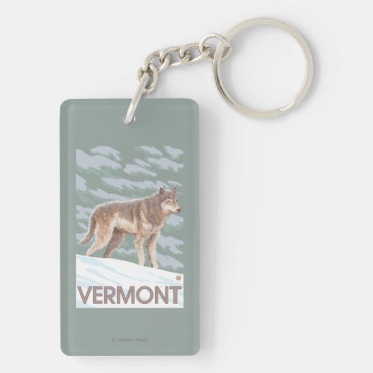 VermontWolf Szene Schlüsselanhänger (Rückseite)