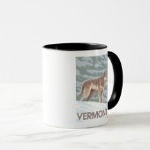 VermontWolf Szene Tasse (VorderseiteRechts)