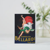 Vermouth Bellardi Torino Postkarte (Stehend Vorderseite)